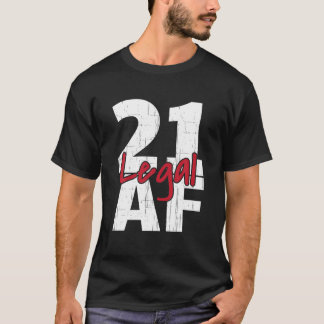 21誕生祝いパーティーリーガルAF 21日目 Tシャツ