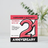 21間抜け年記念パーティの招待状 招待状 (スタンド正面)