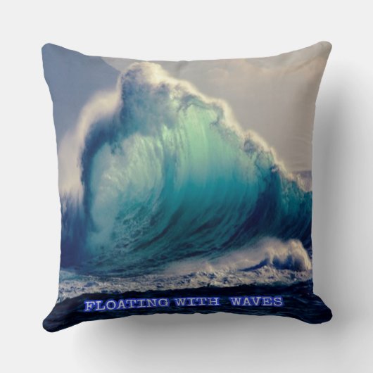 21青い海波,海愛好者の贈答ヴィンテージ クッション (裏面)