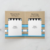 21青素晴らし黒21番目の素朴誕生日 カード (内部)