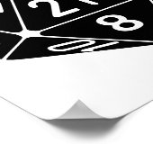 21面21歳の誕生日D20ファンタジーゲーマーダイ ポスター (角)