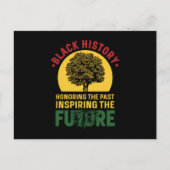 21黒い歴史の月アフリカのプライドアパレルギフト。 案内ポストカード (正面)