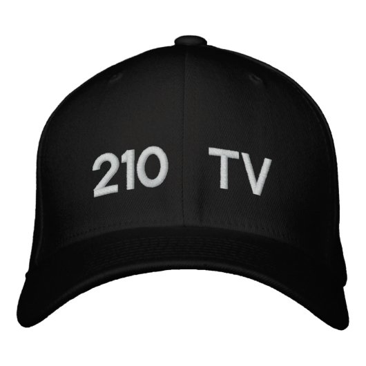 210テレビ 刺繍入りキャップ (正面)