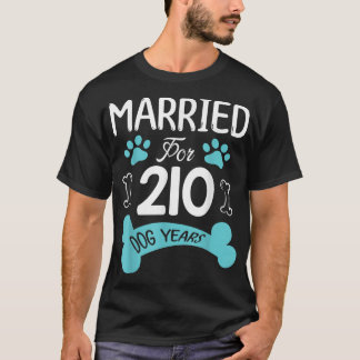 210犬結婚した年30周年結婚に Tシャツ