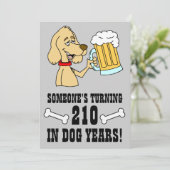 210 犬年 40歳の誕生日パーティー招待状 招待状 (スタンド正面)