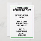 210 犬年 40歳の誕生日パーティー招待状 招待状 (裏面)