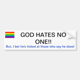 210px-Gay_flag_7_svgの神は誰も憎みます!! 、しかし、… バンパーステッカー