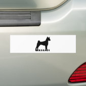 2115042007 Basenji (Animales) バンパーステッカー (車上)