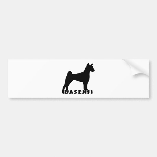 2115042007 Basenji (Animales) バンパーステッカー (正面)