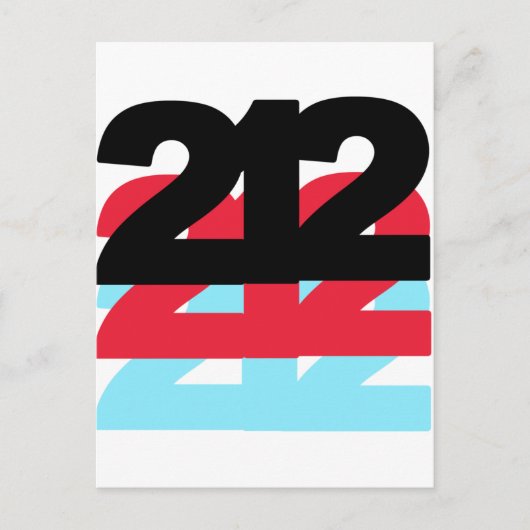212市外局番 ポストカード (正面)