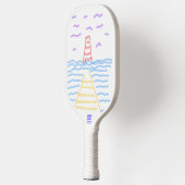 213.灯台と桟橋 ピックルボールラケット (左)