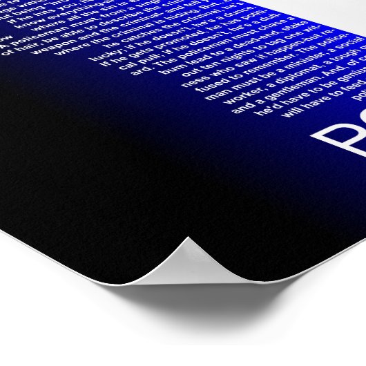 213.警官 ポスター (角)