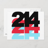 214市外局番 ポストカード (正面/裏面)