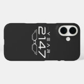 2147年 サイバーパンクSF レトロ宇宙 Case-Mate iPhoneケース (裏面 (横))