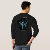 2147年 サイバーパンクSF レトロ宇宙 Tシャツ (裏面フル)