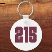 215 Philly市外局番 キーホルダー (正面)