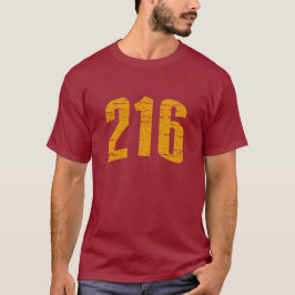 216 (市外局番の) Tシャツ