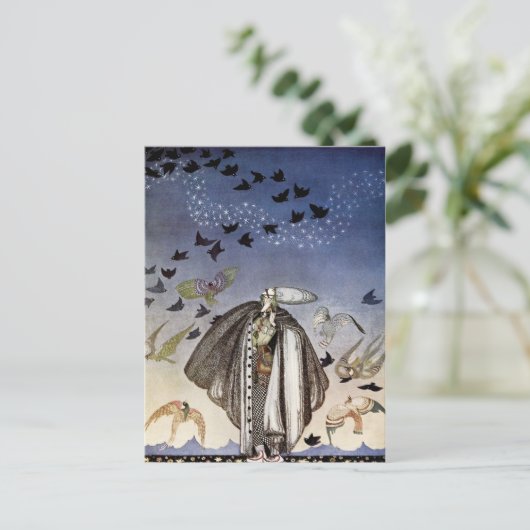 218.兵隊が口笛を吹き、鳥の群来れ ポストカード (スタンド正面)