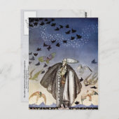 218.兵隊が口笛を吹き、鳥の群来れ ポストカード (正面/裏面)