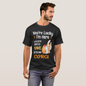 21 コーギーと家にいたかった Tシャツ (正面フル)