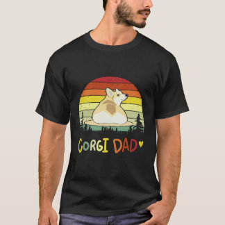 21 コーギー お父さん コーギー Tシャツ