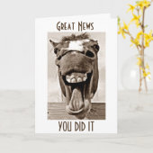 *21*ドンキーの朗報を間抜け聞く カード (黄色い花)