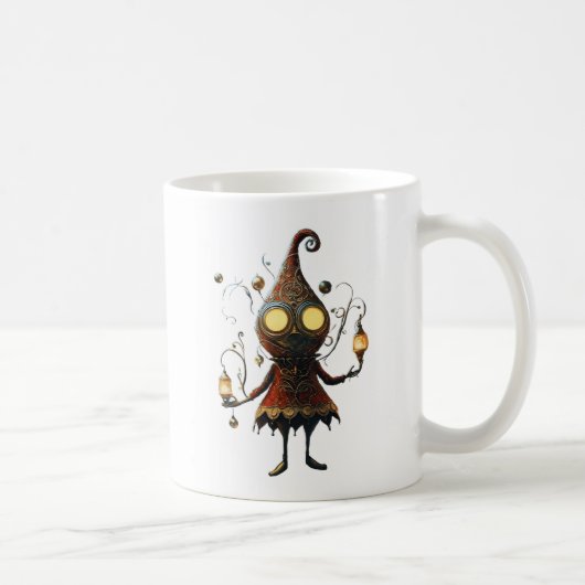 *~* 21 ユーモラスな輝き 面白い マジカル クリスマス AP97 コーヒーマグカップ (右)