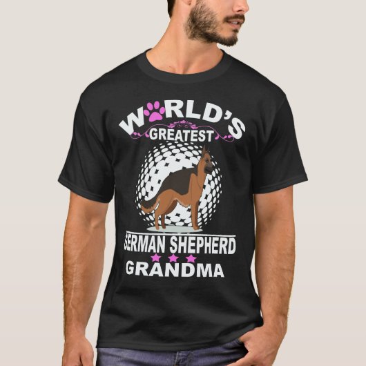 21 世界で最高のジャーマンシェパードの祖母 ドイツ Tシャツ (正面)