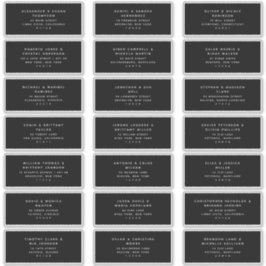 21 現代のモノクロ ゲスト住所ラベル シール