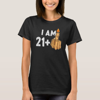 21+1中指22番目の誕生日挑発的 Tシャツ
