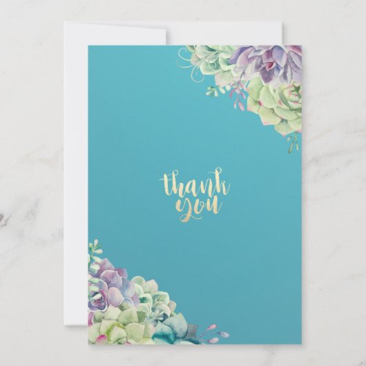 21 21誕生日パーティー水の色は多肉汁 招待状 (裏面)