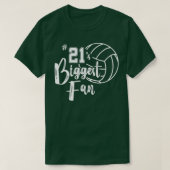 21 21s最大ファンバレーボールママパパ tシャツ (デザイン正面)