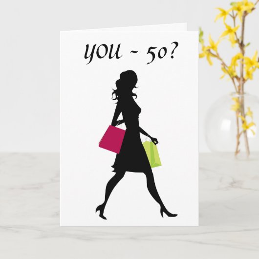 21=50誕生日 カード (黄色い花)