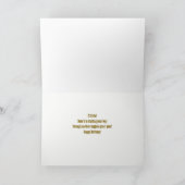 21 Again Happy Birthday Humorous Blackjack Hand  カード (内部)