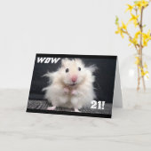 ***21 BIRTHDAY WISHES*** W0W髪が終わり!!!! カード (黄色い花)