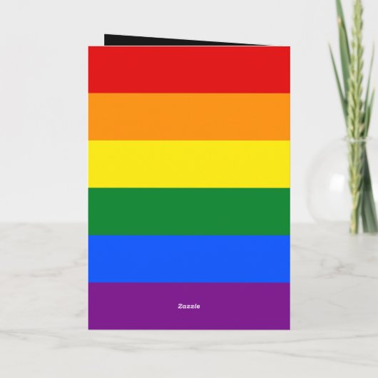 🌈21 & FabulousゲイLibra誕生日カード🎉 カード (裏面)