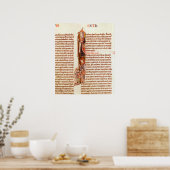 21 fol.97ルースとボアズ，聖書から ポスター (キッチン)