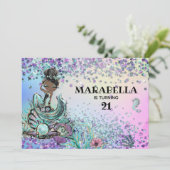 *~* 21 GLAMレインボーマーメイド誕生日パーティー 招待状 (スタンド正面)