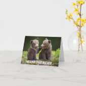 *21* GOSSIPING BEARSの誕生日 カード (黄色い花)