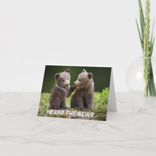 *21* GOSSIPING BEARSの誕生日 カード (正面)