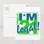 21、LEGALはがきカスタマイズ、 ポストカード (正面/裏面)