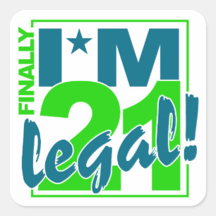 21 & LEGALスタンプ スクエアシール