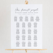 21 Tables Favorite People Acrylic Seating Chart アクリルサイン