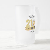 21 & THIRSTY-21ST BIRTHDAY フロストグラスビールジョッキ (正面右)