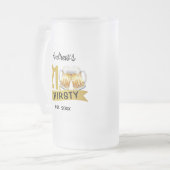 21 & THIRSTY-21ST BIRTHDAY フロストグラスビールジョッキ (正面左)