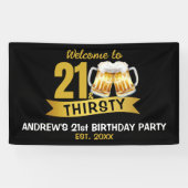 21 & THIRSTY-21ST BIRTHDAY  横断幕 (横)