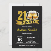 21 & THIRSTY-21ST BIRTHDAY INVITATION 招待状 (正面)