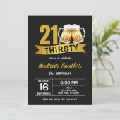 21 & THIRSTY-21ST BIRTHDAY INVITATION 招待状 (スタンド正面)