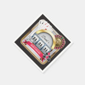 21stカジノトランプのポーカー遊ズカード誕生日ナプキンス スタンダードカクテルナプキン (角)
