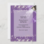 21stハリウッドVIPフォトパープルライトムービースター 招待状 (裏面)